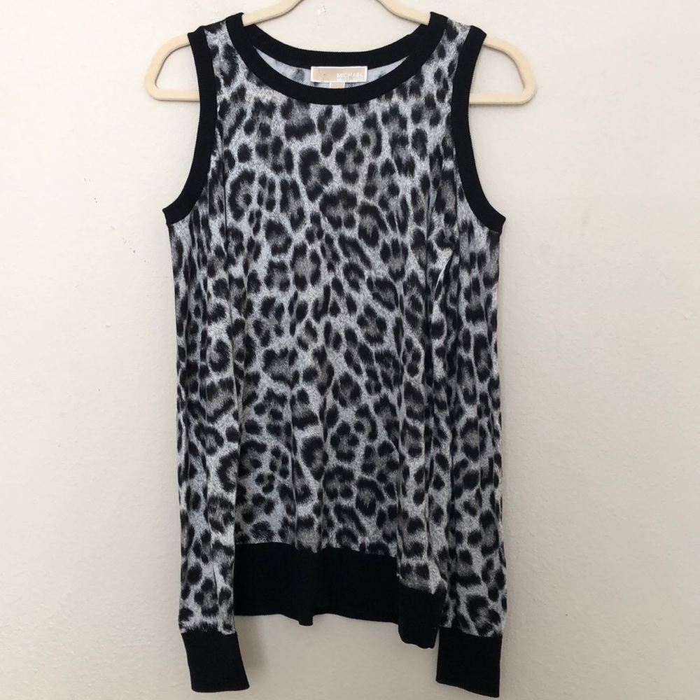Michael Kors cold shoulder sweater top